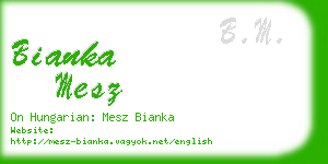 bianka mesz business card